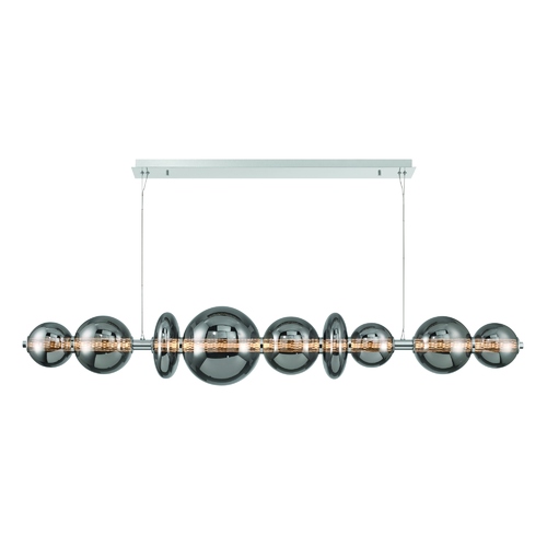 Atomo 74-Inch LED Linear Chandelier in Chrome by Eurofase Lighting