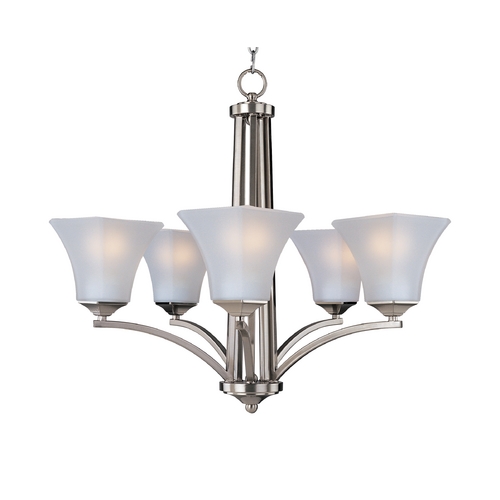 Aurora Satin Nickel Chandelier by Maxim Lighting