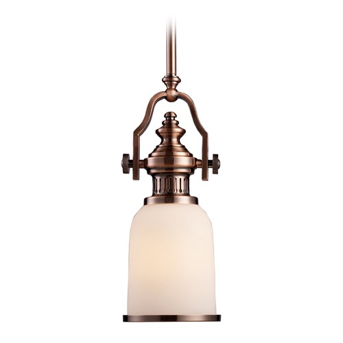 Elk Lighting Chadwick Antique Copper Led Mini Pendant Light With Bowl Dome Shade At Destination Elk Lighting Chadwick Antique Copper Led Mini Pendant Light With Bowl Dome Shade At Destination