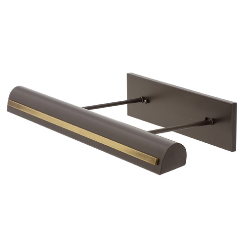 Traditional Mahogany Bronze & Antique Brass LED Picture Light by House of Troy Lighting