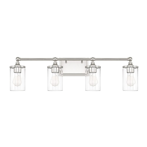 Capital Lighting Camden 33-Inch Vanity Light in Polished Nickel by Capital Lighting 120741PN-423