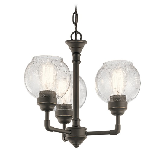 Kichler Lighting Niles 3-Light Convertible Chandelier in Olde Bronze by Kichler Lighting 43992OZ