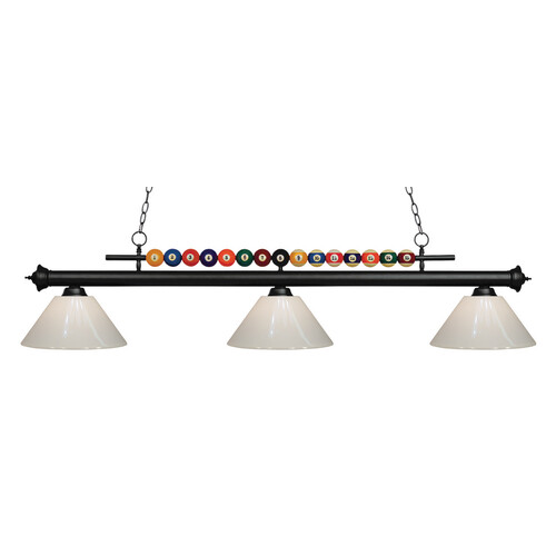 Shark Matte Black Billiard Light by Z-Lite