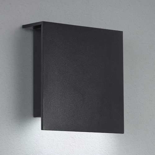 Modern Forms by WAC Lighting Square 8-Inch LED Outdoor Wall Light in Black by Modern Forms WS-W38608-BK