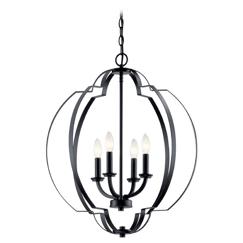 Voleta 4-Light Black Pendant by Kichler Lighting