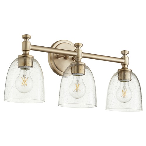 Rossington Aged Brass Bathroom Light by Quorum Lighting