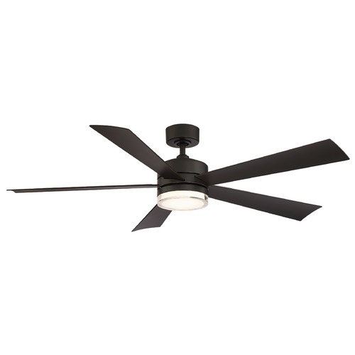 Modern Forms by WAC Lighting Wynd 60-Inch LED Outdoor Fan in Bronze 3000K by Modern Forms FR-W1801-60L-BZ