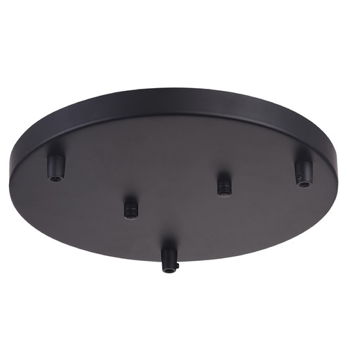 Matteo Lighting Multi Ceiling Canopy 120V Black Ceiling Adaptor by Matteo Lighting CP0103BK