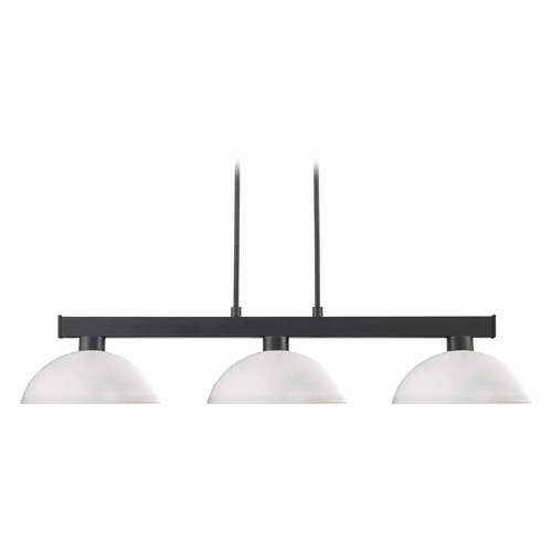 Cobalt Matte Black Billiard Light by Z-Lite