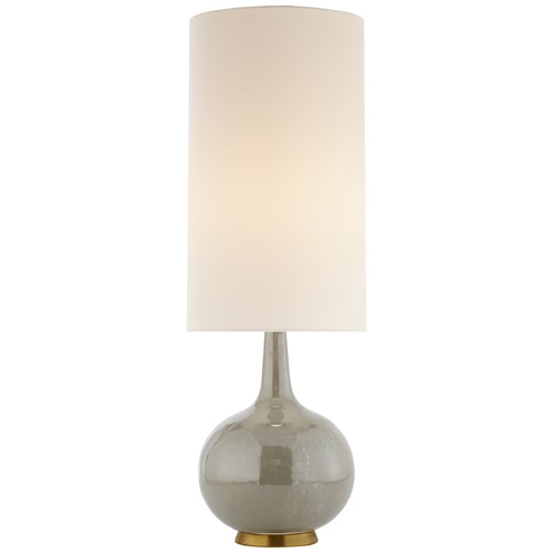 Aerin Hunlen Table Lamp in Shellish Gray by Visual Comfort Signature