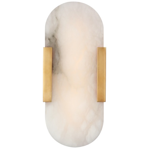 Visual Comfort Signature Collection Kelly Wearstler Melange 10-Inch Sconce in Brass by Visual Comfort Signature KW2015ABALB