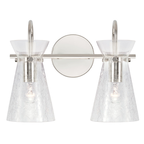 Mila 14.25-Inch Vanity Light in Polished Nickel by Capital Lighting