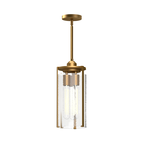 Alora Lighting Alora Lighting Belmont Aged Gold Mini-Pendant Light with Cylindrical Shade PD536005AGWC