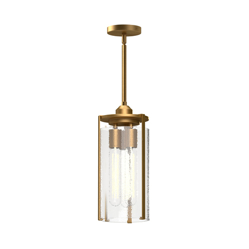 Alora Lighting Belmont Aged Gold Mini-Pendant Light with Cylindrical Shade