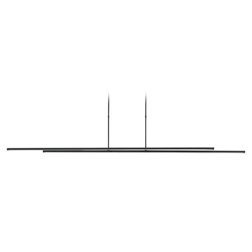 Stagger 84-Inch 2-Light LED Linear Light in Black by Visual Comfort Modern