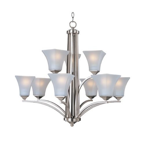 Aurora Satin Nickel Chandelier by Maxim Lighting