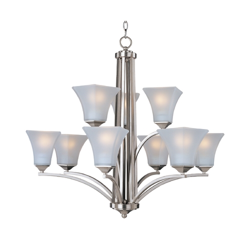 Maxim Lighting Aurora Satin Nickel Chandelier by Maxim Lighting 20096FTSN