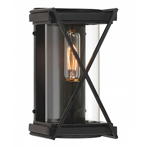 Minka Lavery Rolando Hidalgo Rockhill Dark Matte Black Outdoor Wall Light