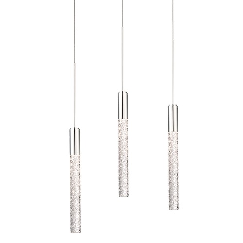 Modern Forms by WAC Lighting Magic 3-Light LED Chandelier in Polished Nickel by Modern Forms PD-35603-PN