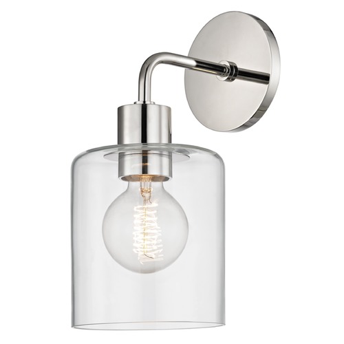 Neko Polished Nickel Sconce by Mitzi by Hudson Valley