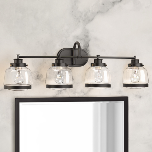 Judson Antique Bronze 4-Light Bathroom Light by Progress Lighting