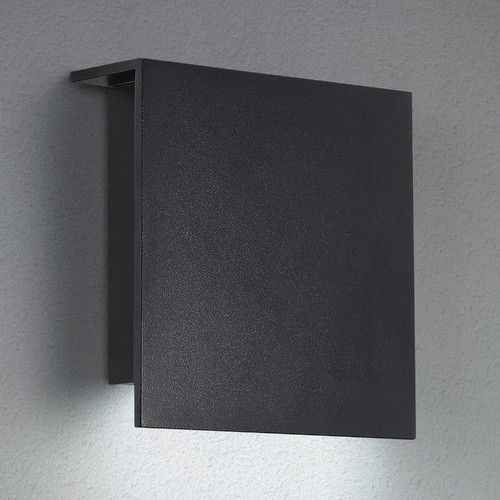 Modern Forms by WAC Lighting Modern Forms Square Black LED Outdoor Wall Light 3000K 630LM WS-W38610-BK
