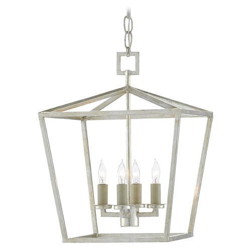 Currey and Company Lighting Currey and Company Denison Silver Leaf Pendant Light 9000-0460