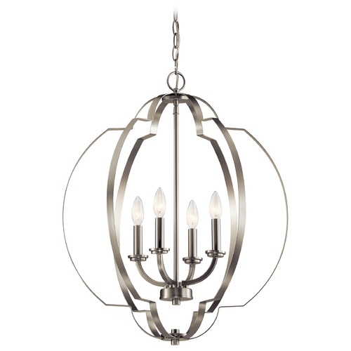 Kichler Lighting Voleta 4-Light Brushed Nickel Pendant by Kichler Lighting 42138NI