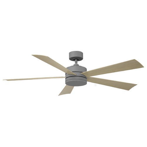 Modern Forms by WAC Lighting Modern Forms Wynd Graphite LED Ceiling Fan with Light FR-W1801-60L-GH/WG