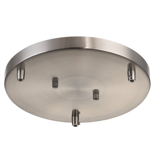 Matteo Lighting Multi Ceiling Canopy 120V Brushed Nickel Ceiling Adaptor by Matteo Lighting CP0103BN