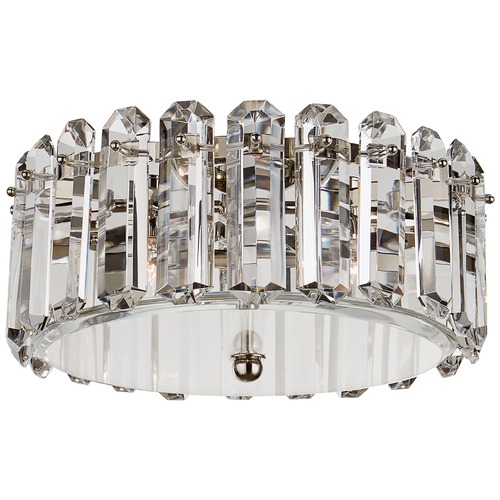 Aerin Bonnington Flush Mount in Polished Nickel by Visual Comfort Signature