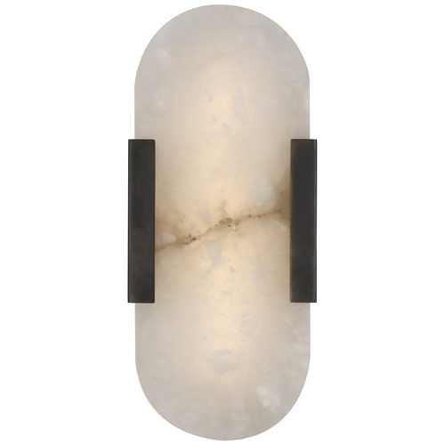 Visual Comfort Signature Collection Kelly Wearstler Melange 10-Inch Sconce in Bronze by Visual Comfort Signature KW2015BZALB