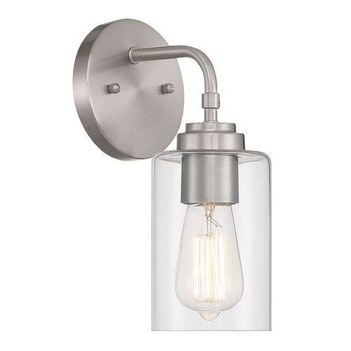 Stowe Brushed Polished Nickel Sconce by Craftmade Lighting