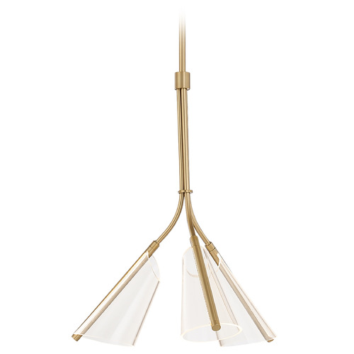 Mulberry Brushed Gold LED Pendant by Kuzco Lighting