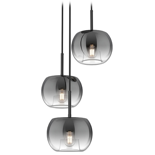 Kuzco Lighting Samar Black Multi-Light Pendant by Kuzco Lighting CH57514-BK/SM