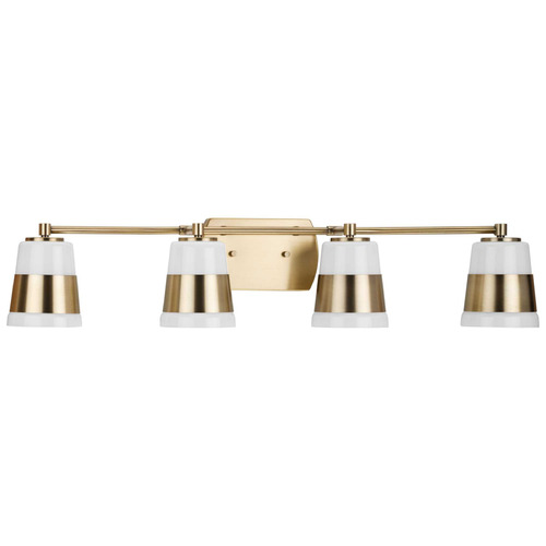 Progress Lighting Progress Lighting Haven Vintage Brass Bathroom Light P300445-163