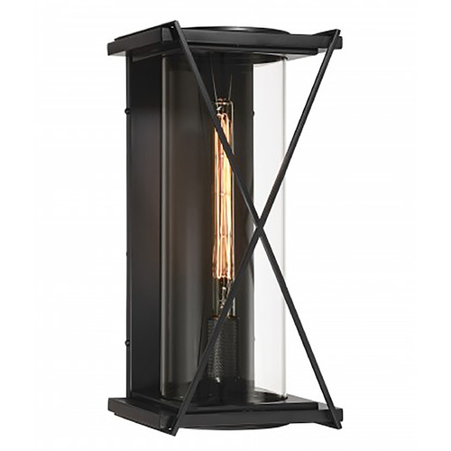 Minka Lavery Minka Lavery Rolando Hidalgo Rockhill Dark Matte Black Outdoor Wall Light 77602-899