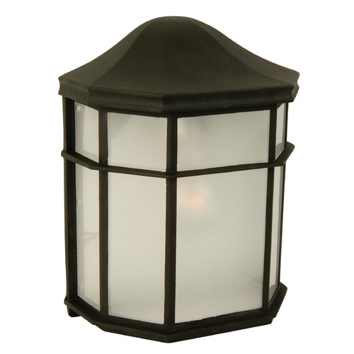 Cast 9.50-Inch High Outdoor Wall Light in Matte Black by Craftmade Lighting
