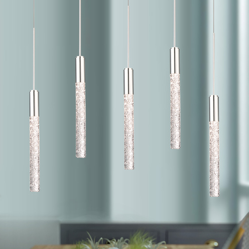 Magic 5-Light LED Chandelier in Polished Nickel by Modern Forms