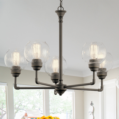 Kichler Lighting Niles 5-Light Chandelier in Olde Bronze by Kichler by Kichler Lighting 43993OZ