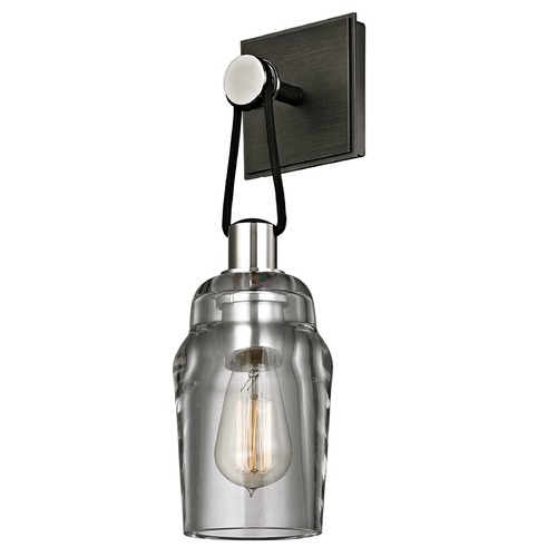 Citizen Graphite & Polished Nickel Sconce by Troy Lighting