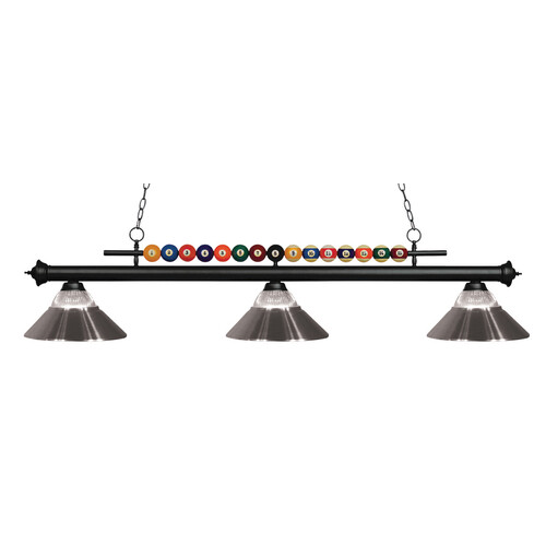 Shark Matte Black Billiard Light by Z-Lite