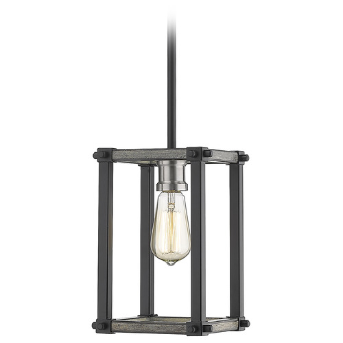Kirkland Ashen Barnboard Mini Pendant by Z-Lite