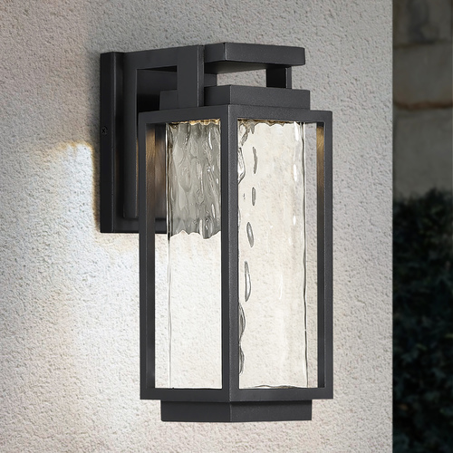 Two If By Sea 12-Inch LED Outdoor Wall Light in Black by Modern Forms
