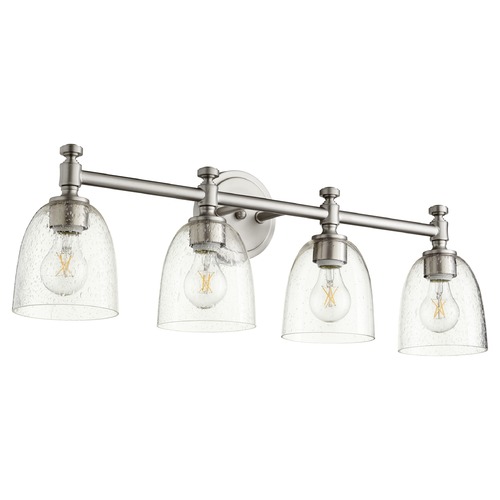 Rossington Satin Nickel Bathroom Light by Quorum Lighting
