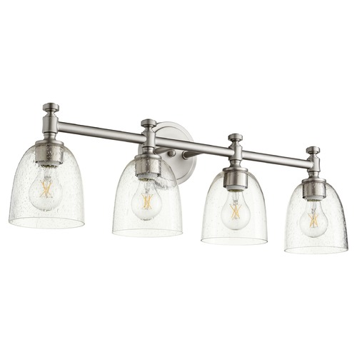 Quorum Lighting Rossington Satin Nickel Bathroom Light by Quorum Lighting 5122-4-265