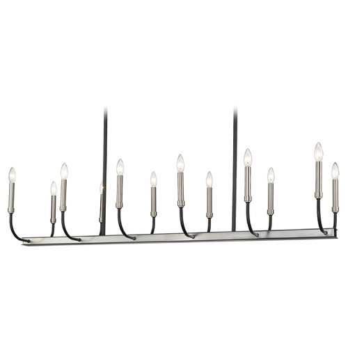 Haylie Matte Black & Brushed Nickel Linear Light by Z-Lite