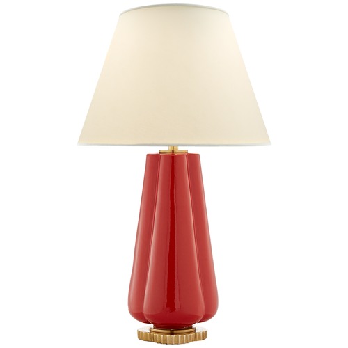 Visual Comfort Signature Collection Alexa Hampton Penelope Table Lamp in Berry Red by Visual Comfort Signature AH3127BYRPL