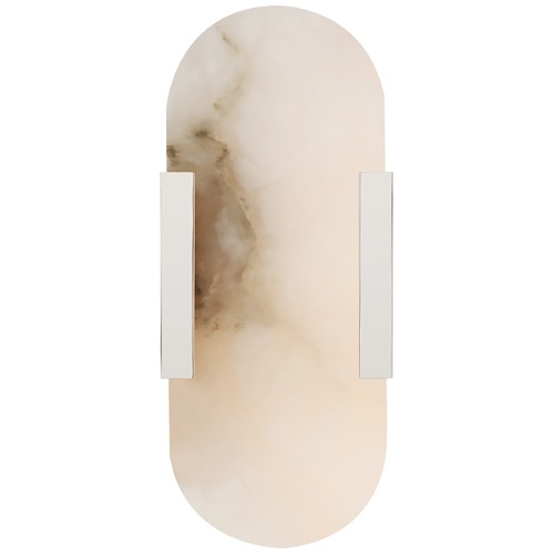 Visual Comfort Signature Collection Kelly Wearstler Melange 10-Inch Sconce in Nickel by Visual Comfort Signature KW2015PNALB