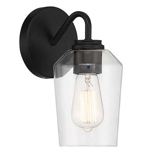 Shayna Flat Black Sconce by Craftmade Lighting